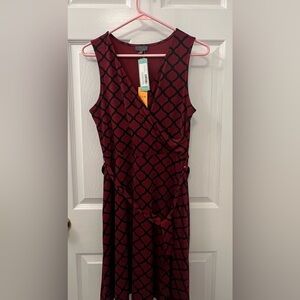 Mix by 41 Hawthorn Cassidy Burgundy Faux Wrap Dress